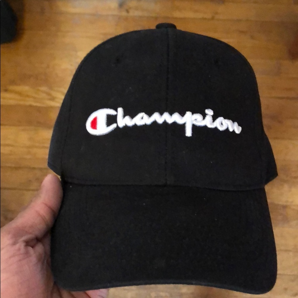 Champion Leather Strapback Hat
